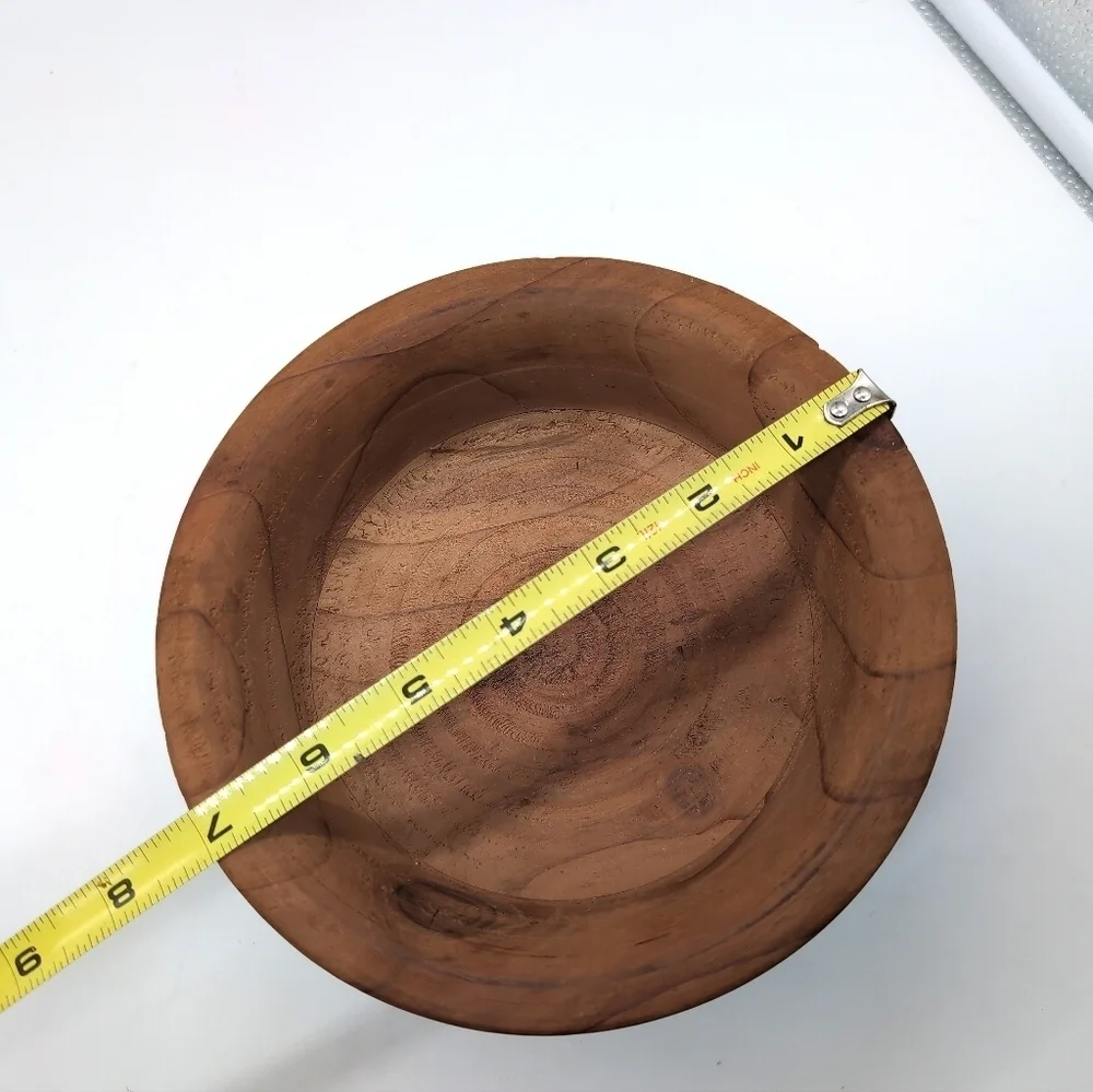 Vintage Handcrafted Wooden Pedestal Bowl Shane Zimmerman Lathe Created